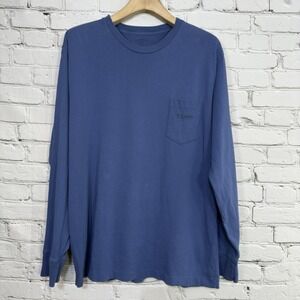 CC Filson Long Sleeve Pocket T-Shirt Mens Size L Blue Graphic Print Outdoor